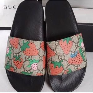 Authentic Gucci Strawberry Slides 🍓